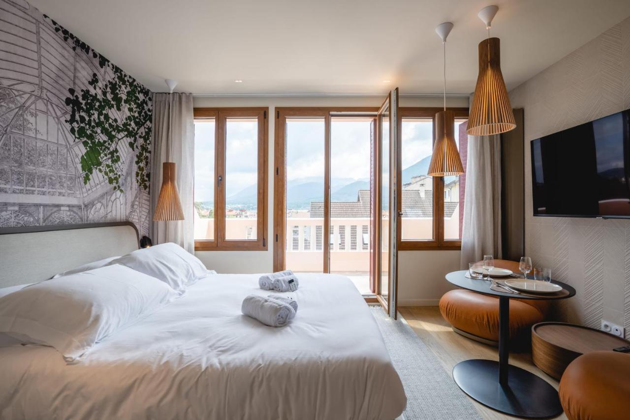 Le Nid Du Favre I - Charming Studio With Stunning Lake View Annecy Exteriér fotografie
