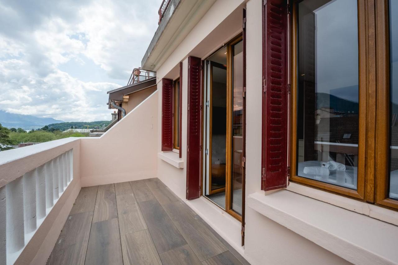 Le Nid Du Favre I - Charming Studio With Stunning Lake View Annecy Exteriér fotografie