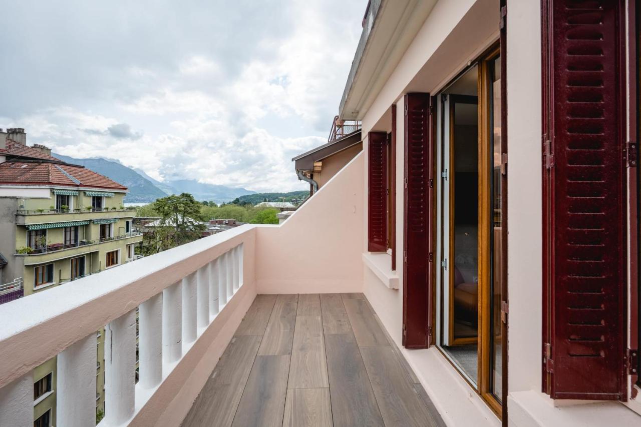 Le Nid Du Favre I - Charming Studio With Stunning Lake View Annecy Exteriér fotografie